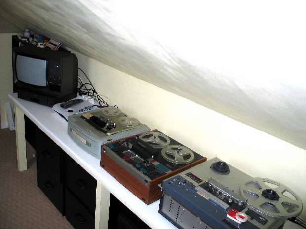 Studio 1 overview to tape decks