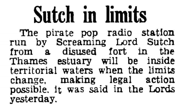 Daily Mail 7th September 1964