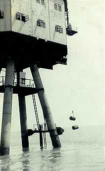 Barrels of fuel go up on hoist