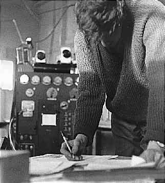 Chris Cross in transmitter room