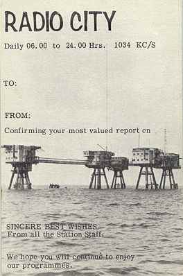 Radio City QSL card