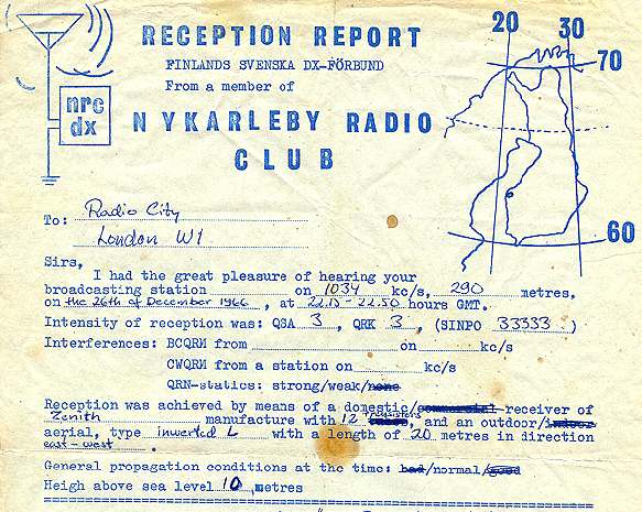 Reception Report