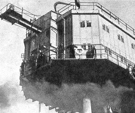 Gun Tower on Shivering Sands in 1945