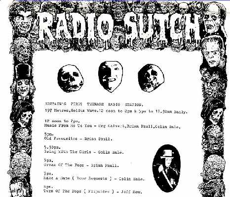 Radio Sutch programme schedule