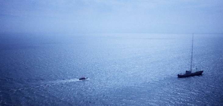 Police boat makes for Ross Revenge