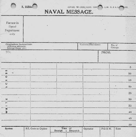 U3 HMS Tongue Fort Naval Message Pad 1