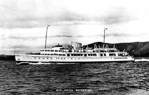 MV Royal Sovereign postcard