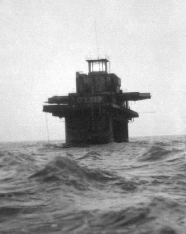 Sunk Head Fort in choppy seas