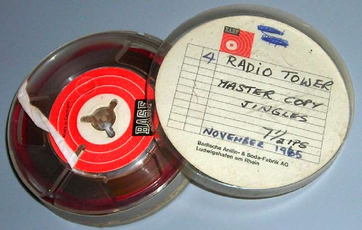 Open reel of Radio Tower Jingles