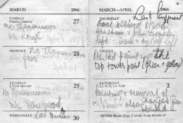 Bill Rollins Diary Page 3