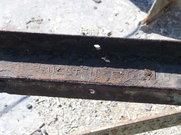 Gunners tool cradle steel work